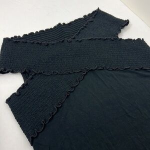 Soft Surroundings Charcoal Textured Blouse